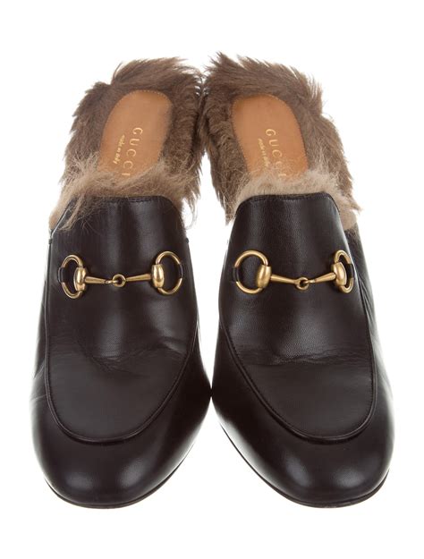 gucci princetown mule styled|gucci princetown fur sale.